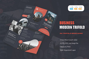 Business Shape -Trifold Brochure