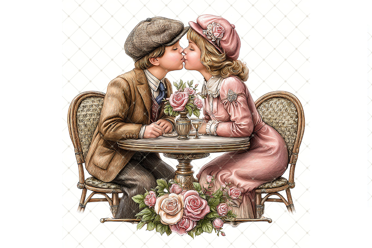 Romantic Couple Clipart JPG, a Person Illustration by Memories By Lea (Photo 5 of 18)