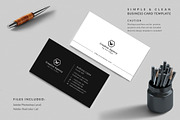 Simple & Clean Business Card, a Business Card Template by graphicsunday (Thumbnail 3 of 4)
