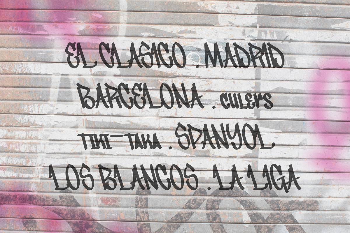 The Darks – Modern Graffiti Font, a Blackletter Font by Almeera Std (Photo 10 of 10)