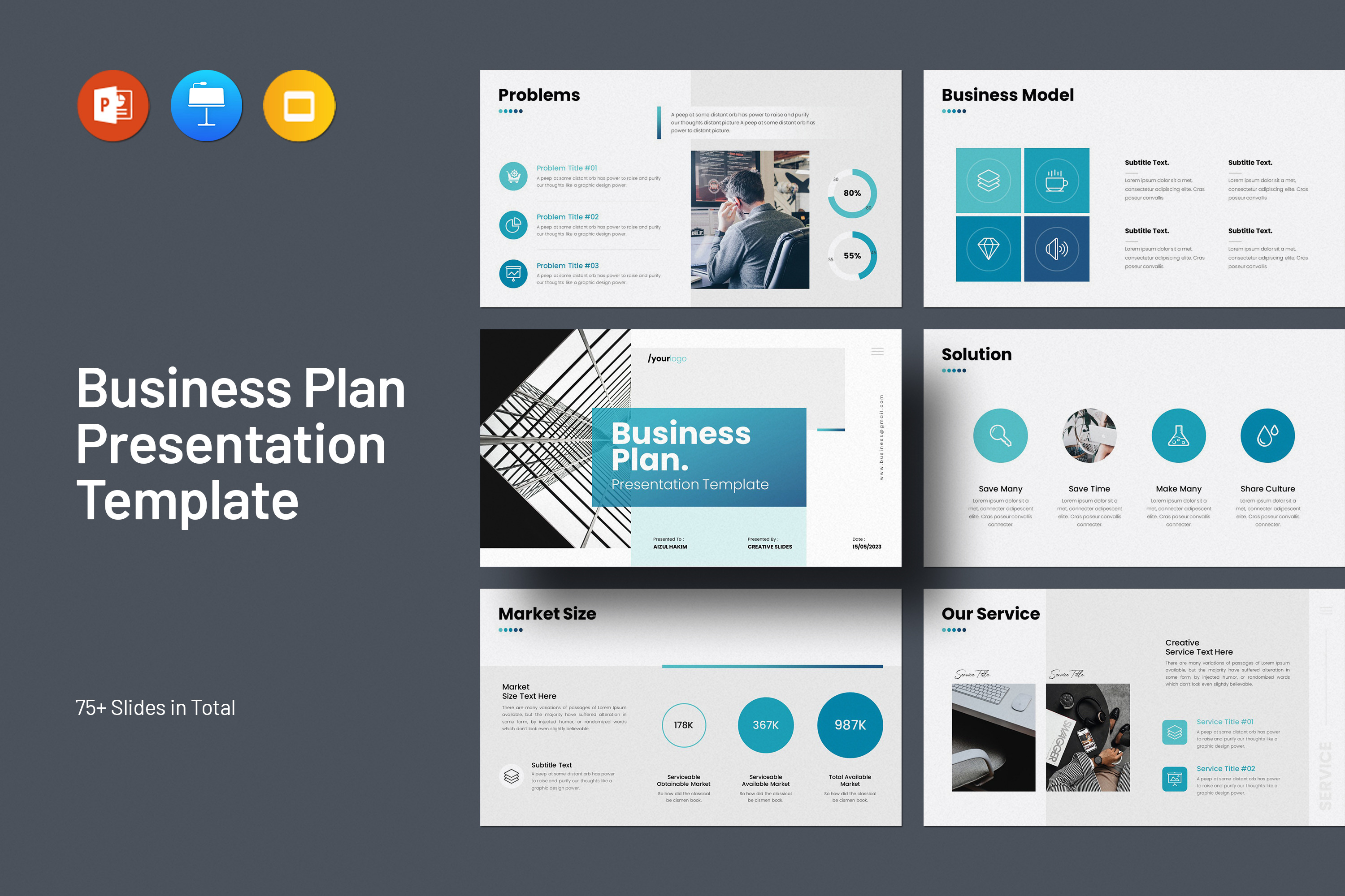 Business Plan Presentation Template, a Presentation Template by ...