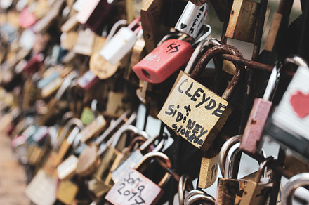 Paris Love Lock Wall, an Architecture Photo by BexleyPrints