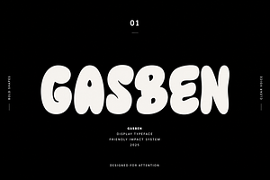 Gasben – Playful Display Font, a Handwritten Font by Solutype