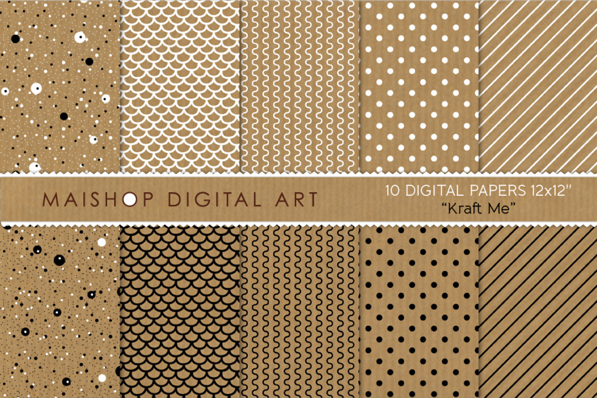 Digital Papers Kraft Me