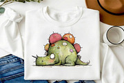 Whimsy Dino Clipart Set, an Animal Illustration by fashionaddict (Thumbnail 6 of 7)