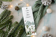 Cozy Christmas Bookmark Mockup, a Product Mockup by TatiMockup (Thumbnail 3 of 4)