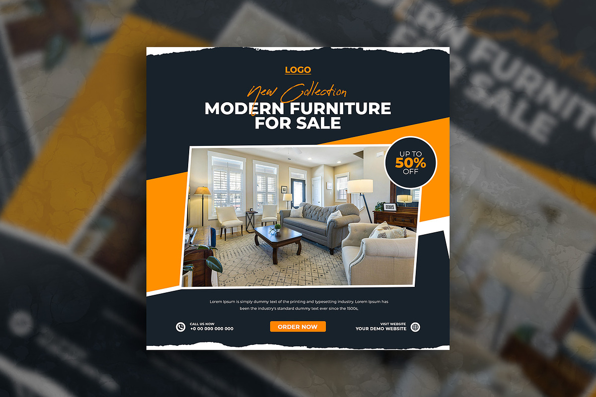 Furniture sale social media template, a Social Media Template by Tanmoy Topu (Photo 8 of 16)