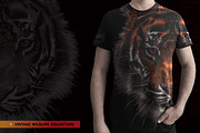 FIGHTER - Tiger vector illustration, an Animal Illustration by Artistic & Unique (Thumbnail 10 of 17)