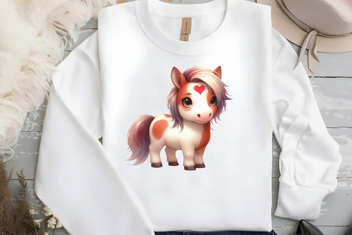 Watercolor Unicorn Cute Horse, an Illustration by DreamCafeArt (Photo 4 of 4)