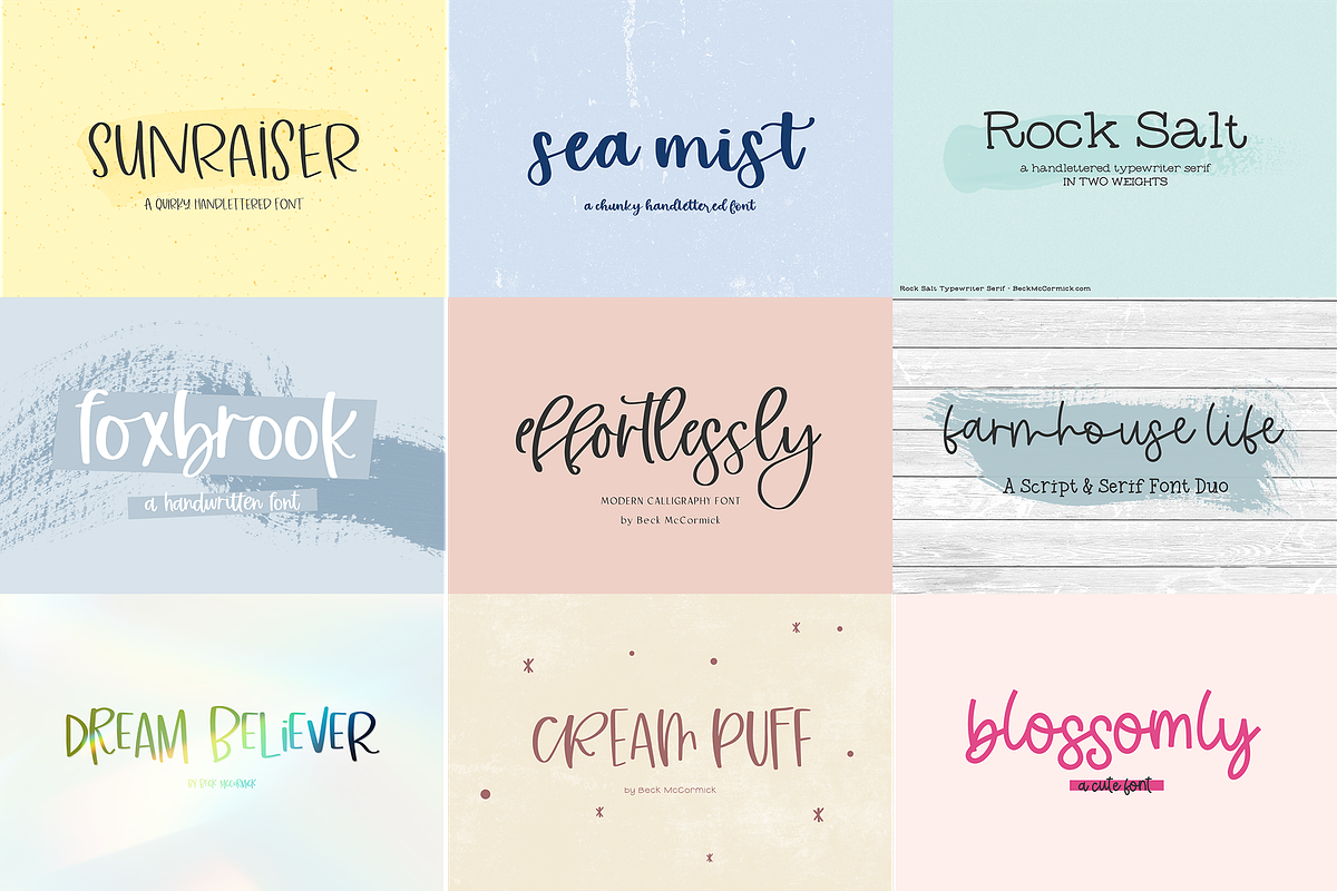 Handlettered Font Bundle, a Handwritten Font by Beck McCormick (Photo 10 of 21)