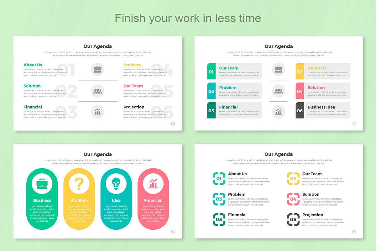 Agenda infographic Keynote, a Templates & Theme by Mighty-Slide (Photo 7 of 8)