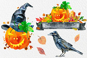 Orange and black Halloween, an Animal Illustration by Watercolor fantasy (Thumbnail 5 of 9)