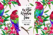 Exotic Krakatau. Watercolor Patterns, a Pattern Graphic by Irina Dolgikh (Thumbnail 2 of 9)