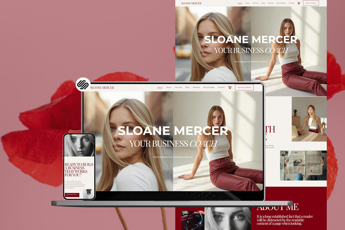 Business Coach Squarespace Template, a Squarespace Template by Sofia Designs (Photo 2 of 11)