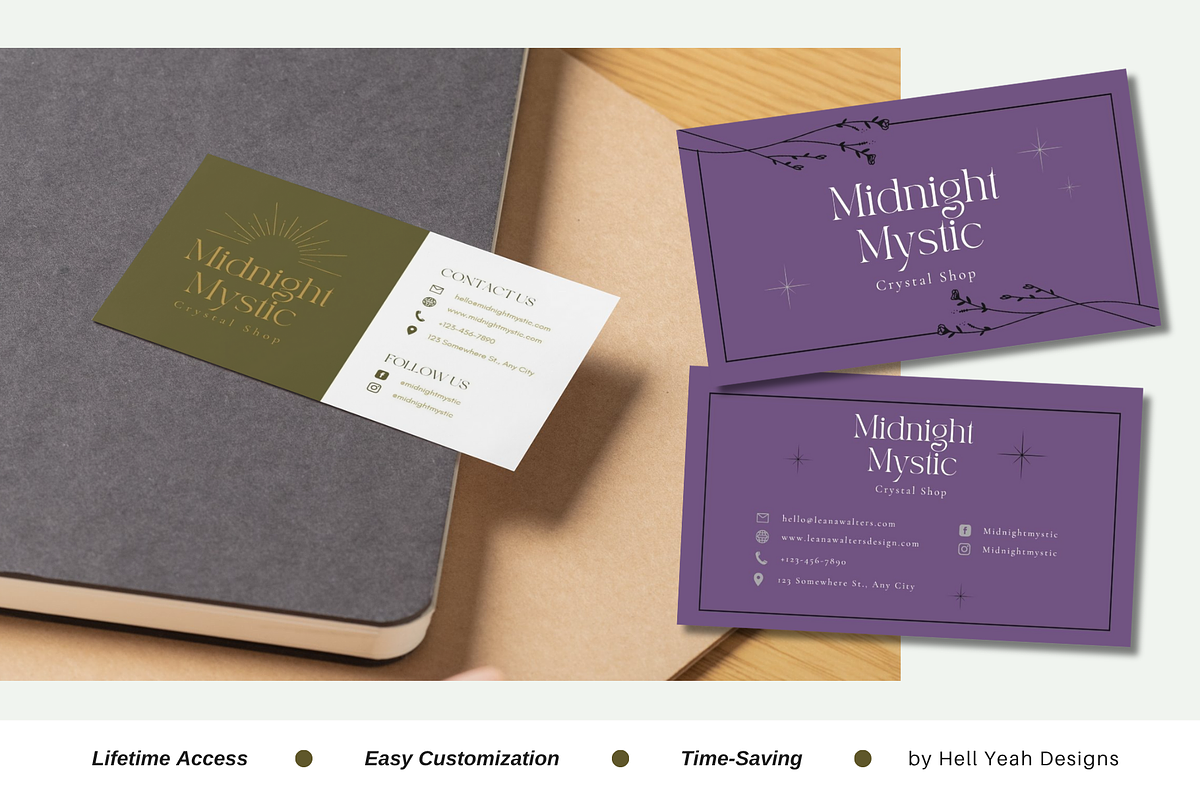 Elegant Business Cards Templates, a Business Card Template by Hell Yeah Designs (Photo 5 of 7)