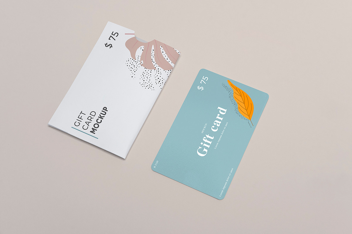 Gift Card Mockup, a Packaging Mockup by Graphicnugget (Photo 4 of 9)