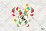 Glitter Christmas Candy Cane PNG, an Illustration by Craft Nest (Thumbnail 1 of 6)