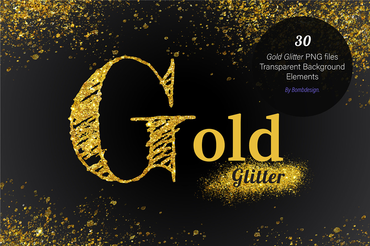 Gold Glitter, a Wallpaper Graphic by BomSymbols (Photo 1 of 5)