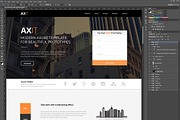 Axit - Axure Adaptive Views Template, a Landing Page Template by Axure Themes (Thumbnail 6 of 6)