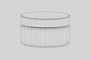 Cream jar 3d model, an Object 3D Model by fahad121 (Thumbnail 4 of 5)