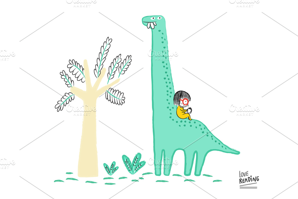 Little girl reading Collection 02, an Animal Illustration by Irene Loal (Photo 6 of 7)