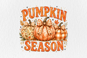 Coquette Pumpkin Season Png, an Object Illustration by CraftArtStudio