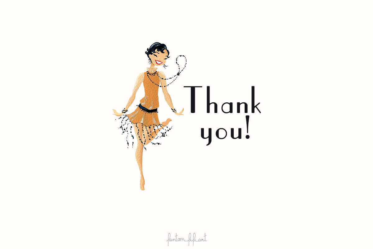 Jazz Age Dancers mini collection, an Illustration by Fantom Fifi Art (Photo 5 of 5)