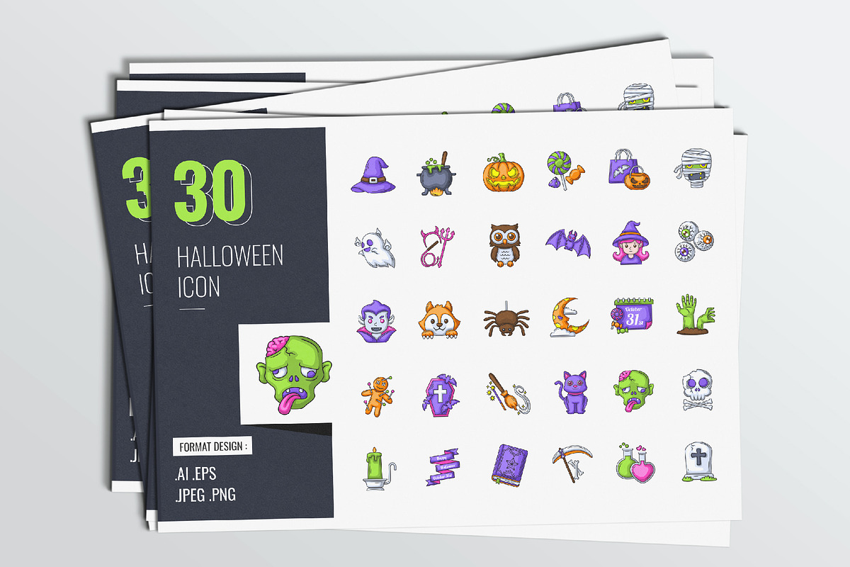 Halloween Icon Design, a Solid Icon by shin_std