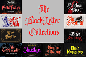 Blackletter Font Family Bundle vol.1