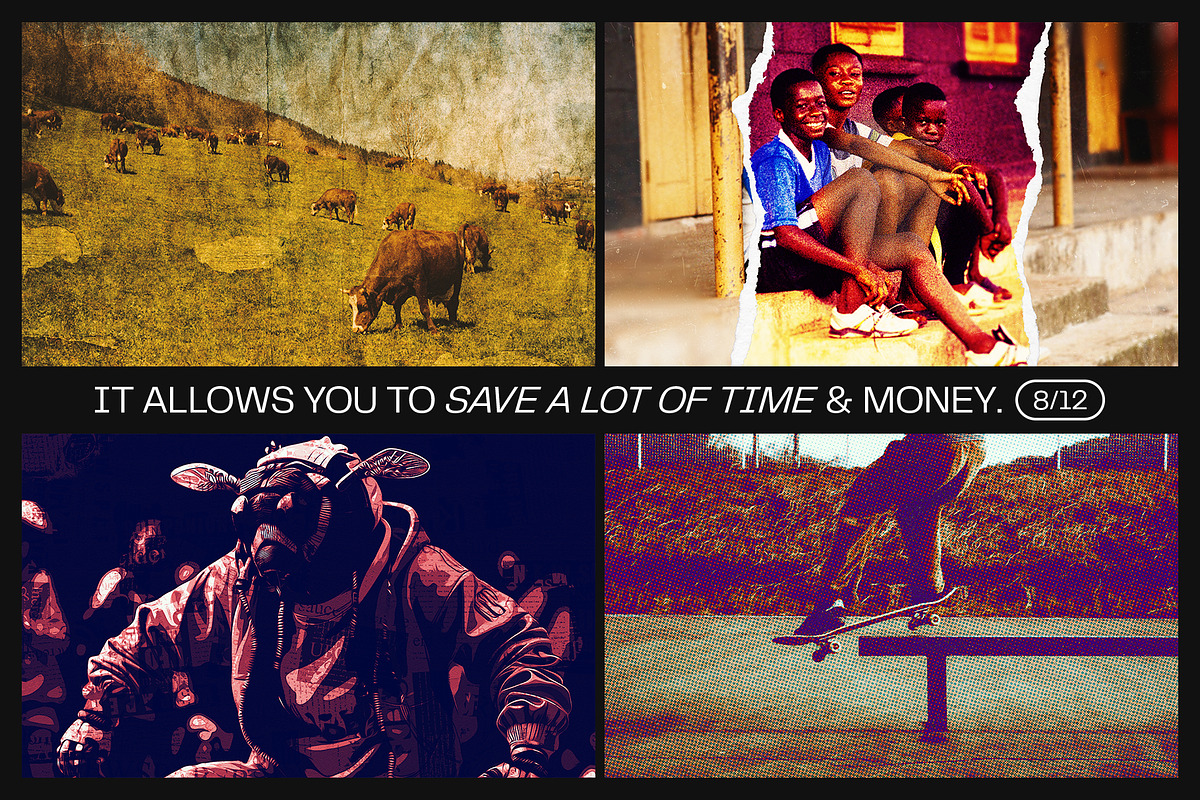 12 Photo Effect Templates, a Layer Style Add-On by iDoodle Studio (Photo 5 of 6)