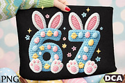 Crochet Six Seven Bunny Rabbit PNG, an Illustration by DreamCafeArt (Thumbnail 1 of 6)
