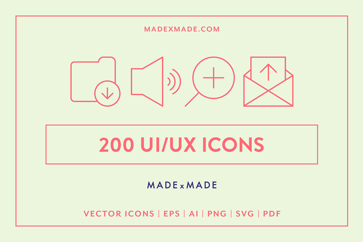 UI/UX Line Icons, an Outline Icon by Made by Made (Photo 1 of 8)
