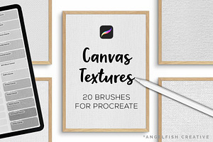 Canvas Textures Procreate Brush Set