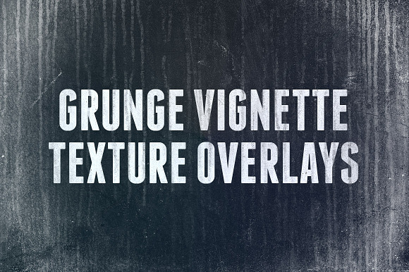 Grunge Vignette Texture Overlays 1 preview 6