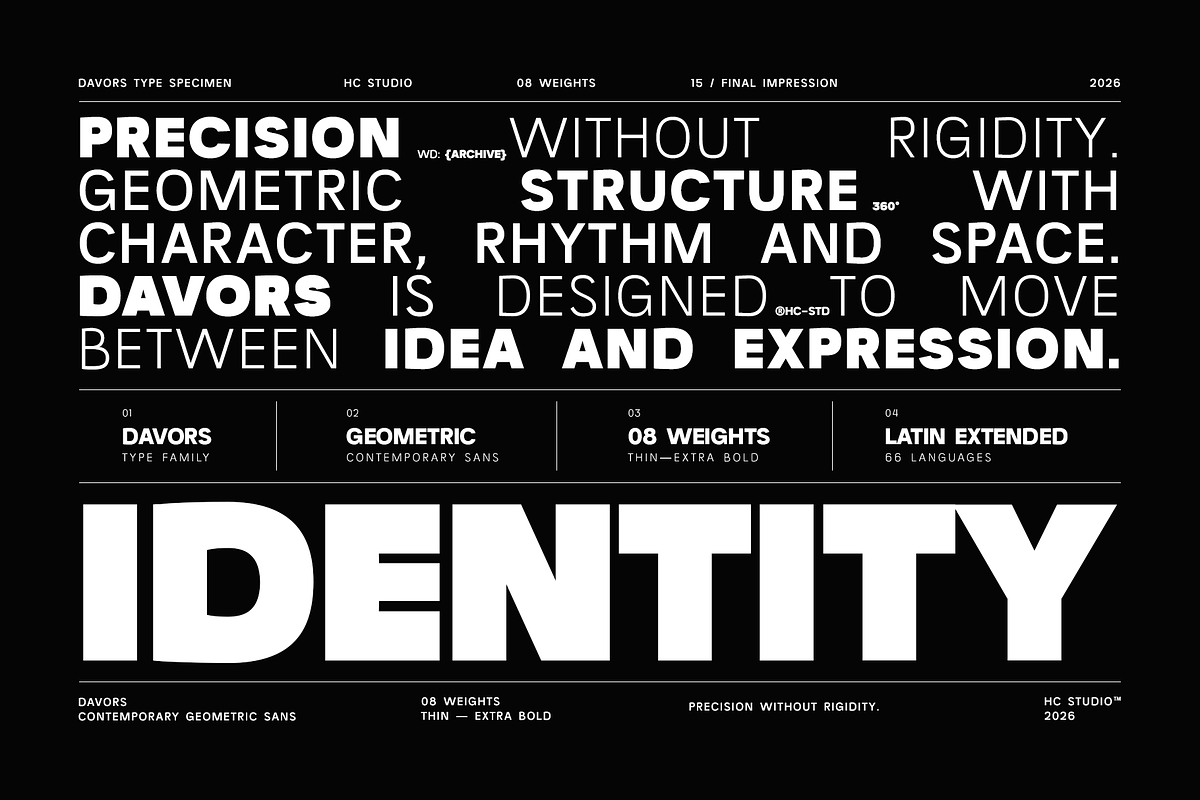 Davors - Geometric Sans Serif, a Sans Serif Font by Hasbi Creative (Photo 15 of 15)