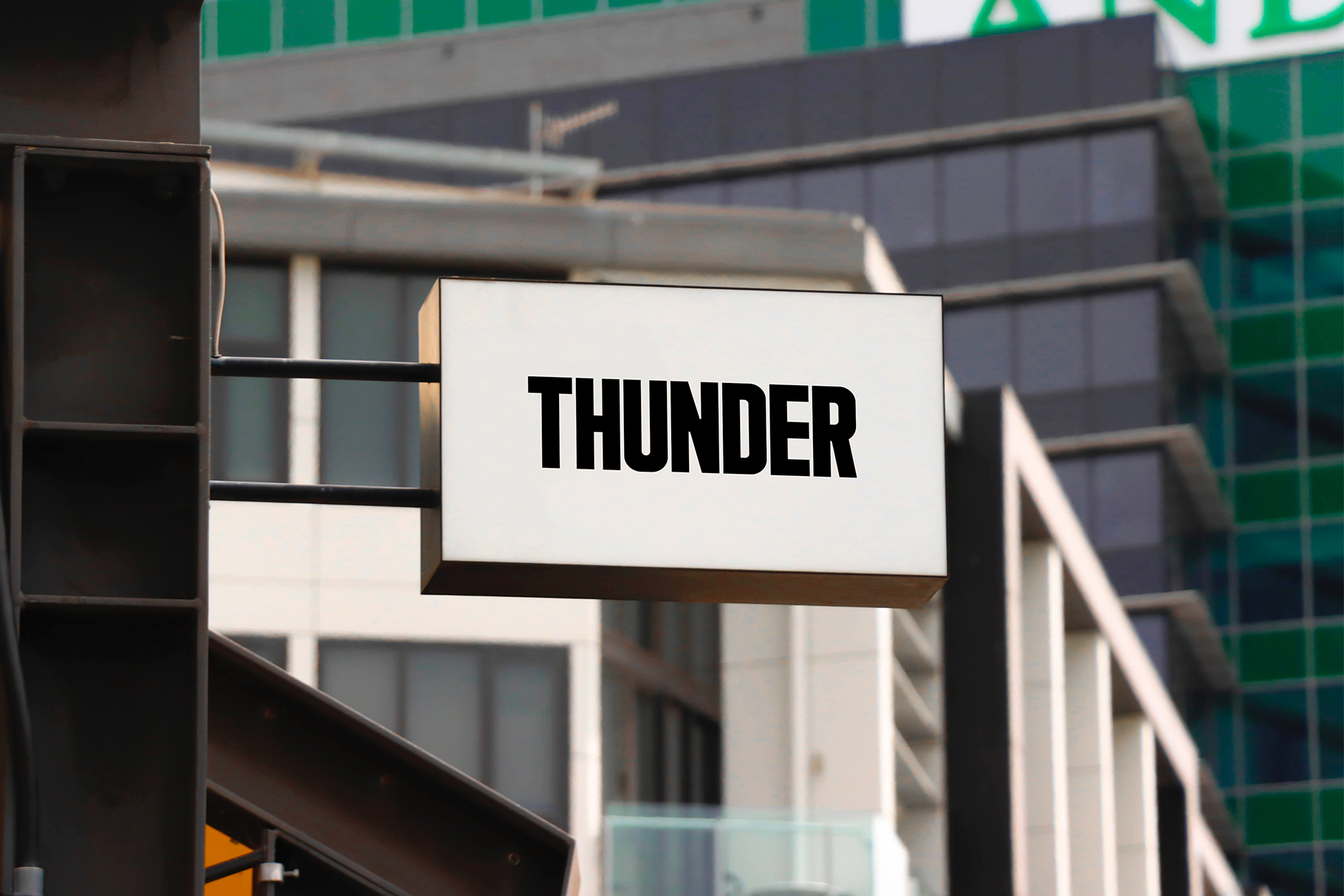 Logo sign mockup Logo sign mockup, a Mockup by Thunder Studio