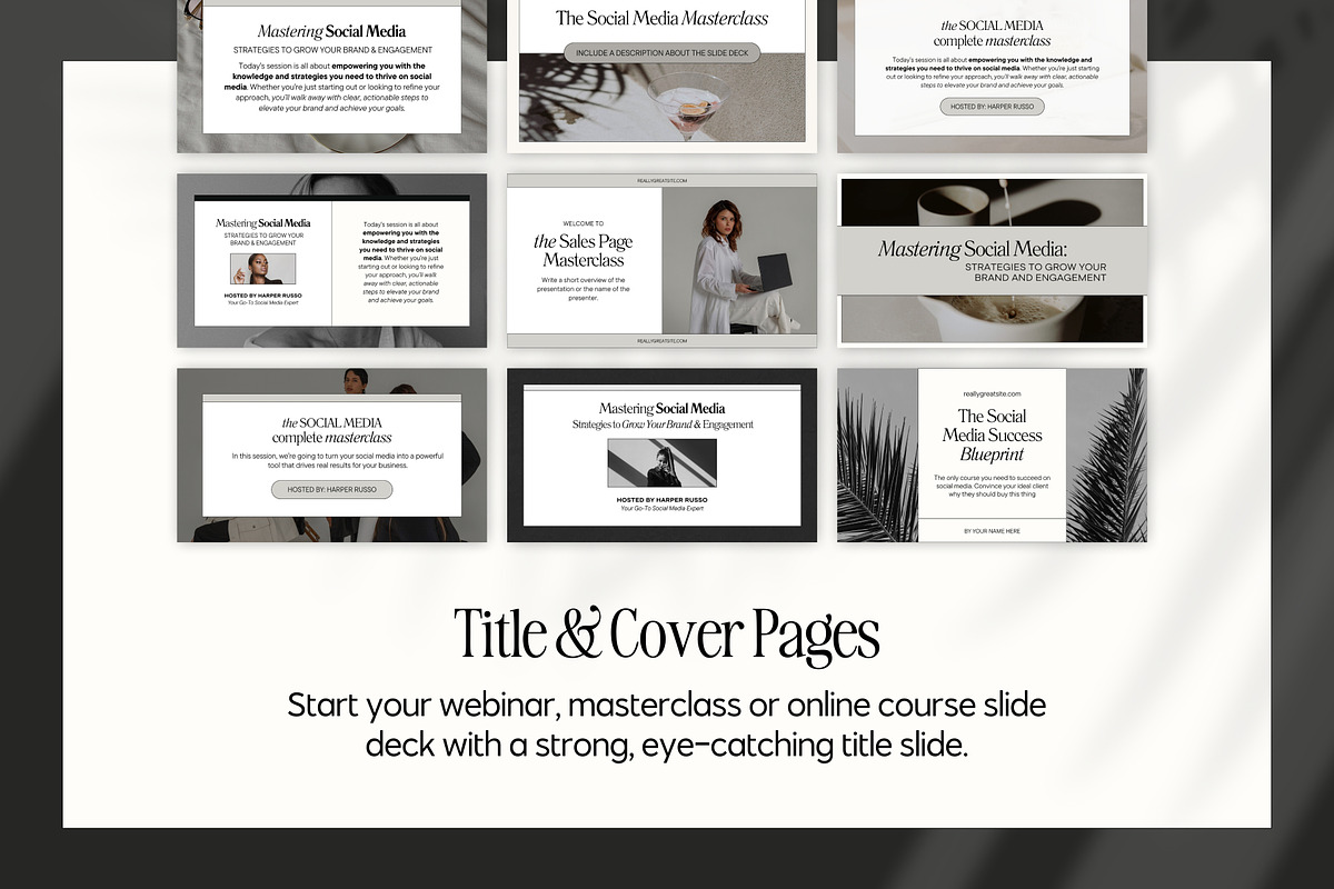 Slide Deck & Webinar Canva Templates, a Presentation Template by Fallon Gerst (Photo 5 of 22)