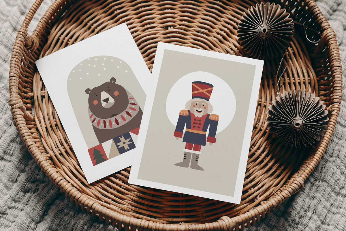 Retro Geometric Christmas set, a Decorative Illustration by Tabita's shop (Photo 11 of 13)