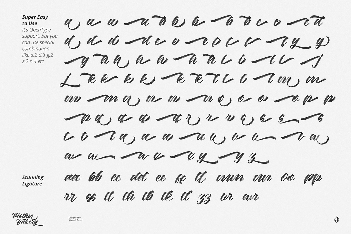 Mother Bakery, a Handwritten Font by Aluyeah Studio (Photo 13 of 13)