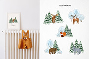 Watercolor winter wonderland bundle!, a Person Illustration by LyubovZaytseva (Thumbnail 14 of 26)