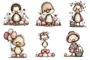 Easter Duck Whimsical Clipart, an Illustration by Dream Creation (Thumbnail 5 of 6)