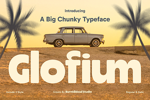Glofium, a Sans Serif Font by Burntilldead