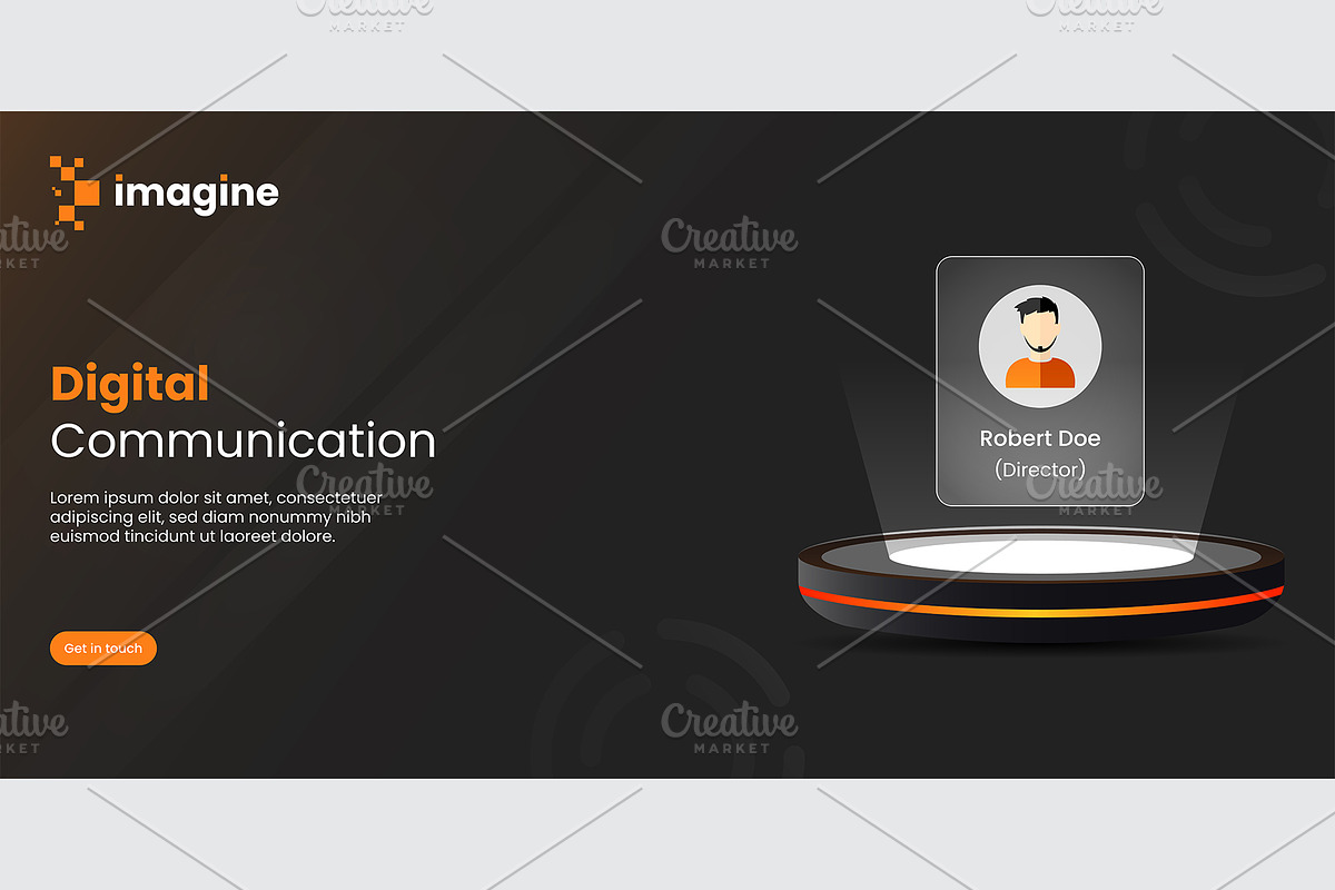 Modern Digital Banner Design, a Marketing Template by rpdesignstudio