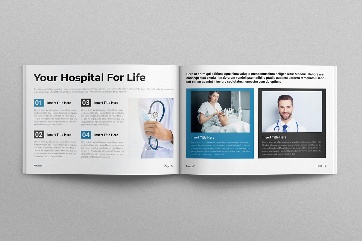 Medical Brochure Template Landscape, a Brochure Template by E-Type (Photo 6 of 7)