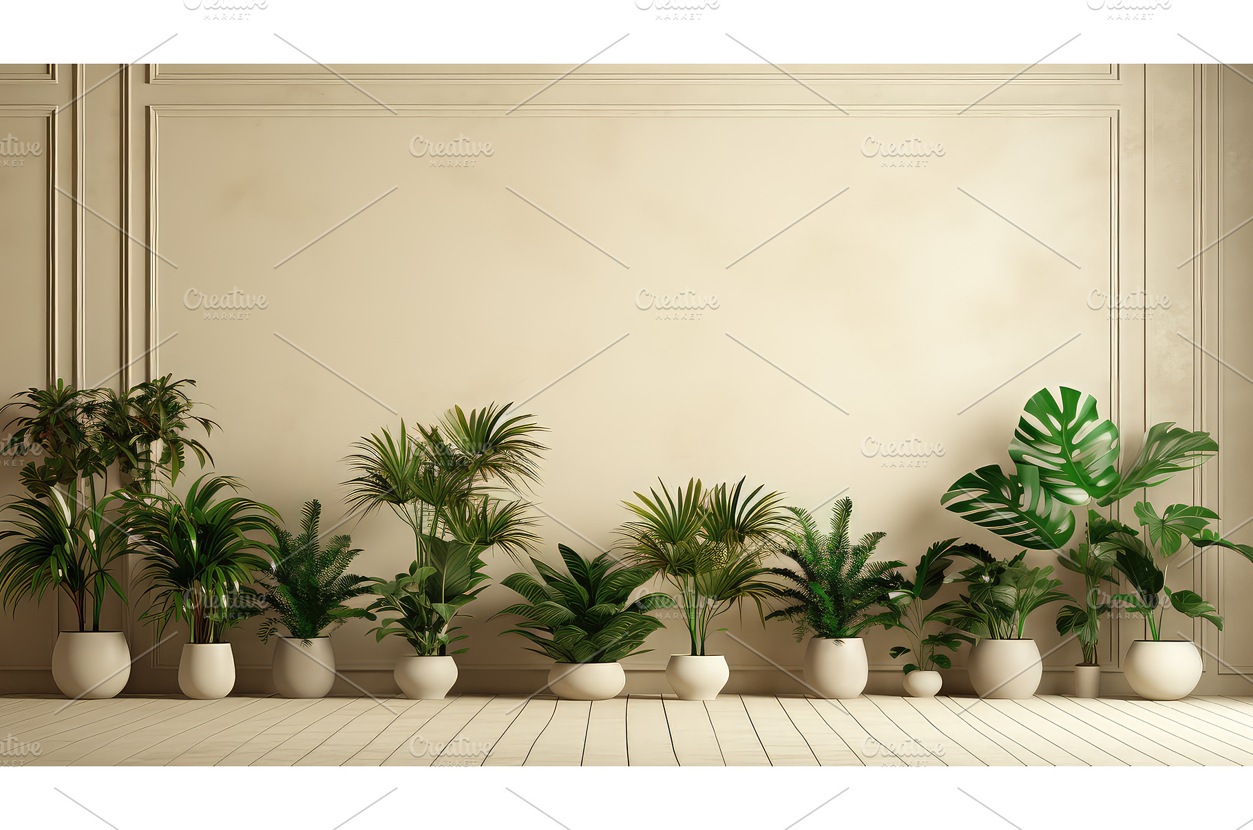 foliage plant room background ai, a Nature Photo by pikepicture