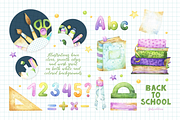 Back to School Girls edition clipart, an Education Illustration by Tatiana Troian (Thumbnail 3 of 5)