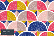 Retro Fish Scale Seamless Patterns, a Pattern Graphic by Firowerk (Thumbnail 6 of 8)