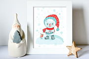 Cute snowmen, a Decorative Illustration by Maya Ivart (Thumbnail 6 of 8)