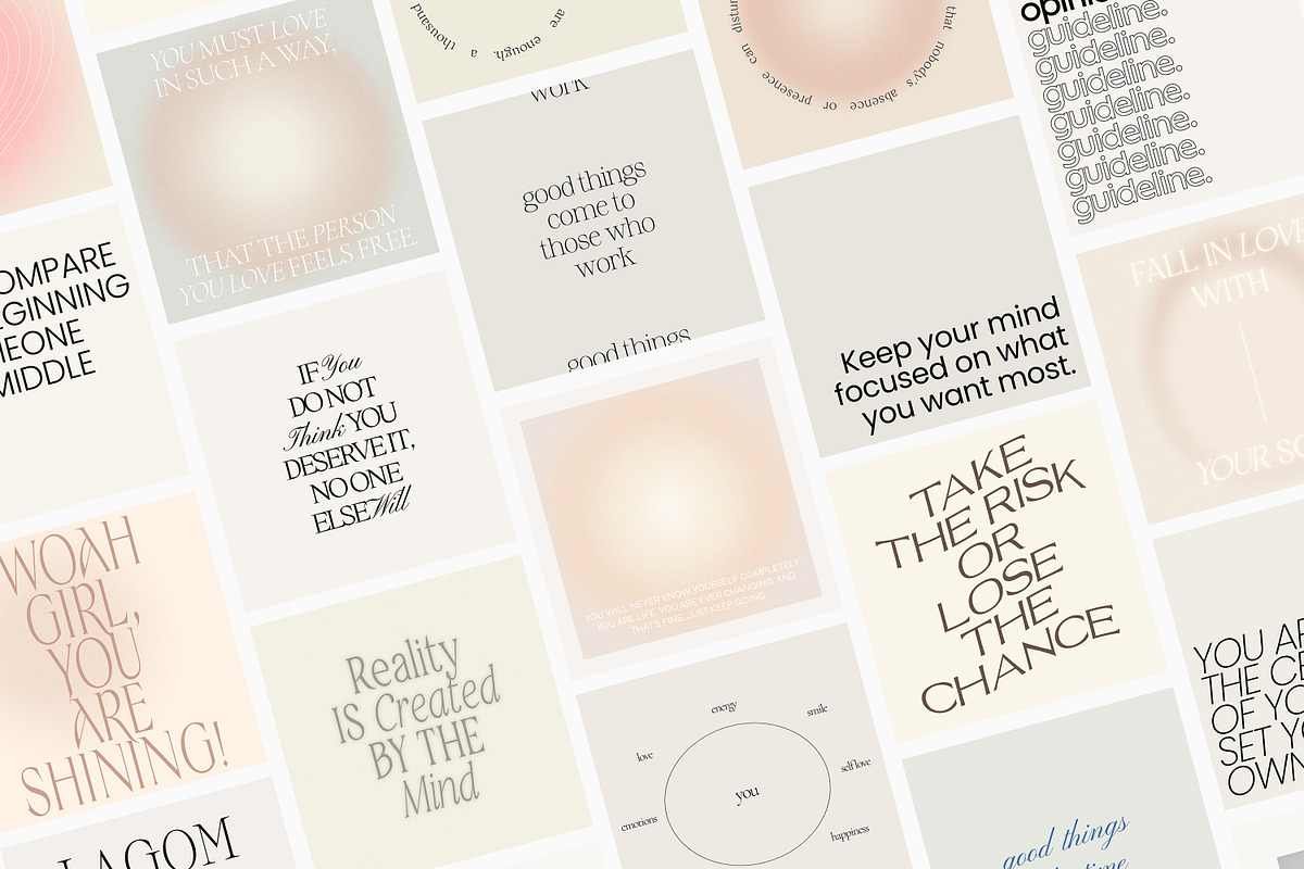 BUNDLE Instagram Quotes Templates PS, a Social Media Template by Love Radiation Studio (Photo 11 of 12)