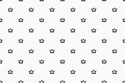 Seamless crown pattern background, a Pattern Graphic by Neopat (Thumbnail 3 of 9)